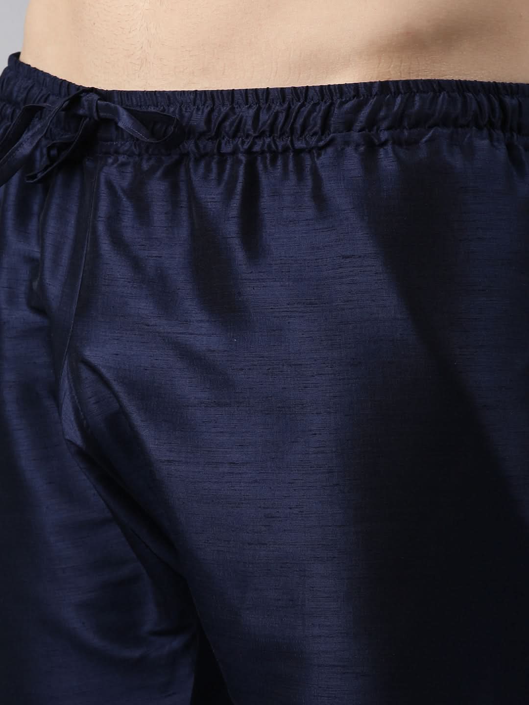 Navy Blue embroidered Jacket And Kurta Set