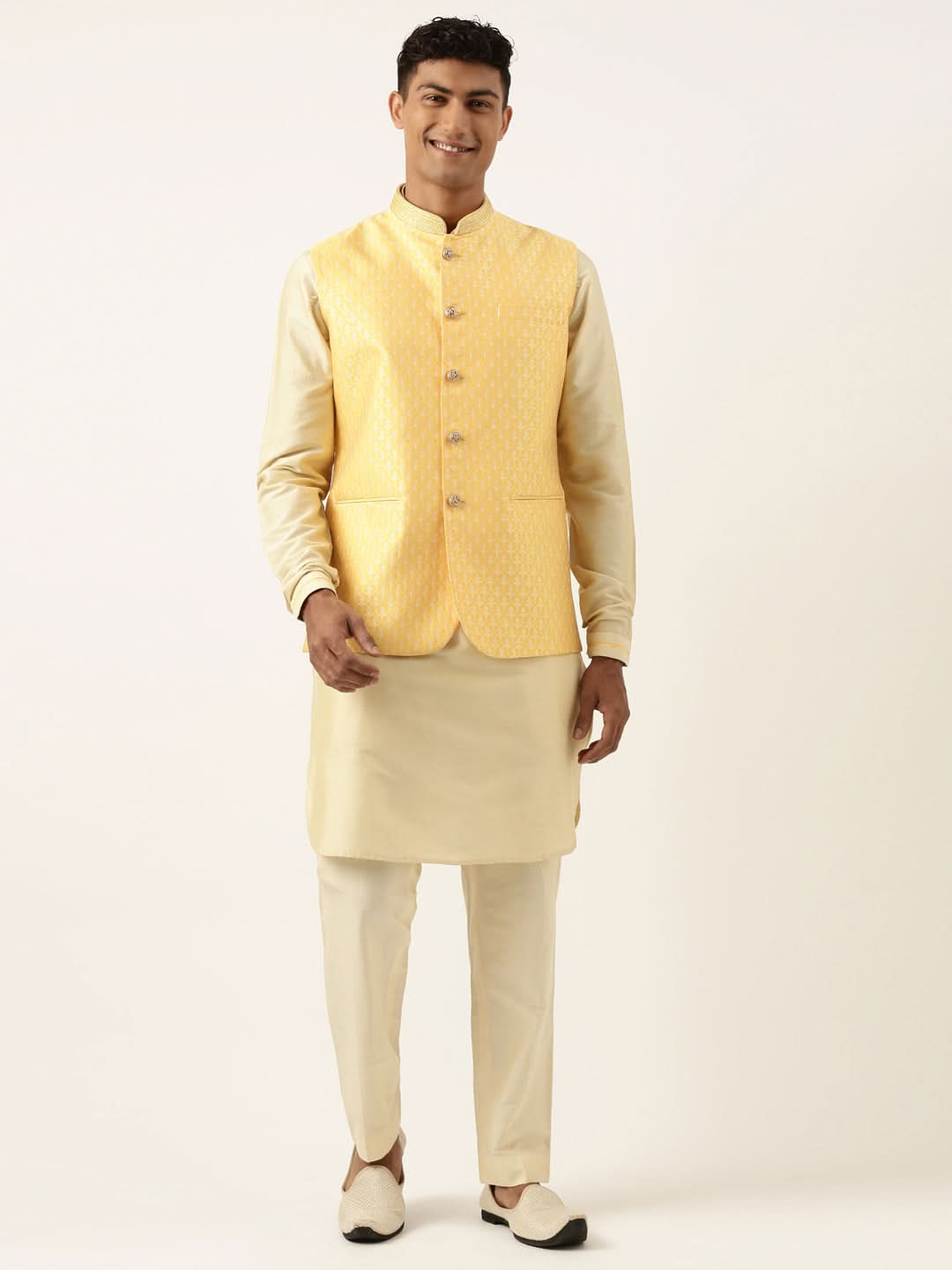 BANARASI BROCADE JACKET WITH KURTA SET
