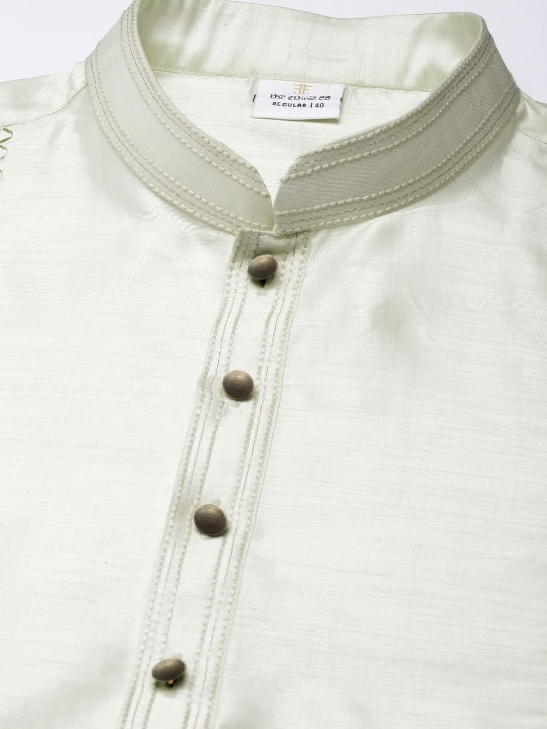 Light Green Embroidered Kurta Set