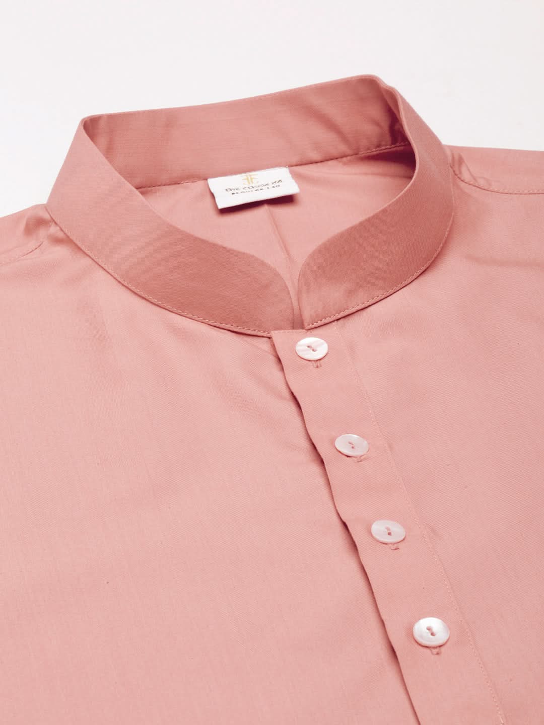 Dark Pink Cotton Short Kurta Set