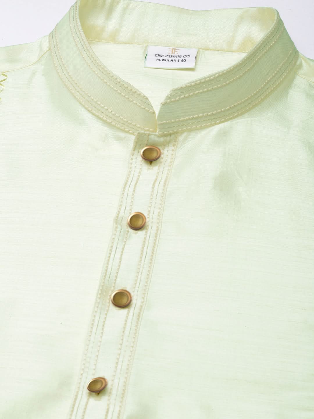 Light Green Embroidered Kurta Set