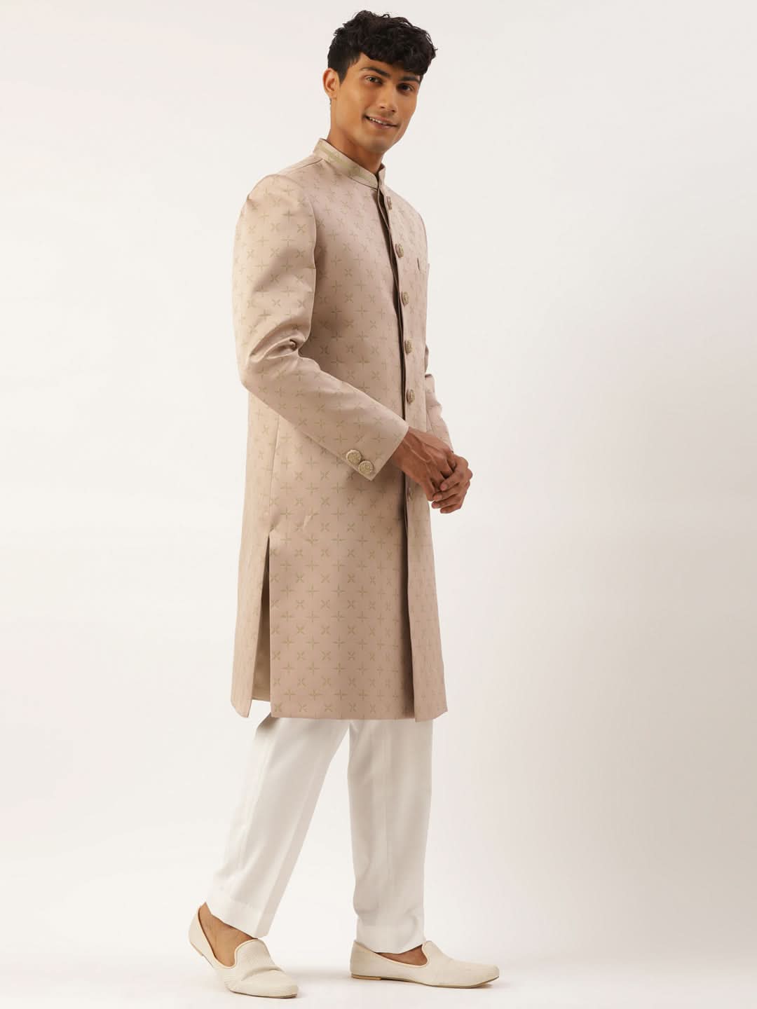 Dry Rose Achkan Set