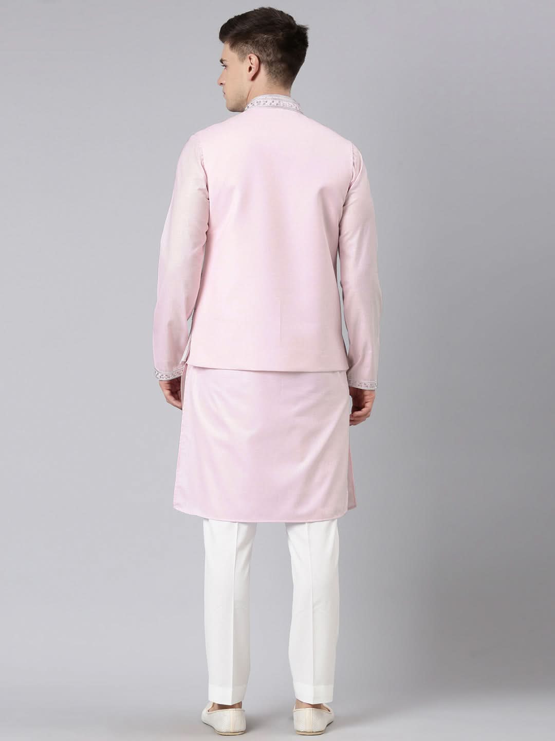 Light Pink Vivah Story Jacket Kurta set