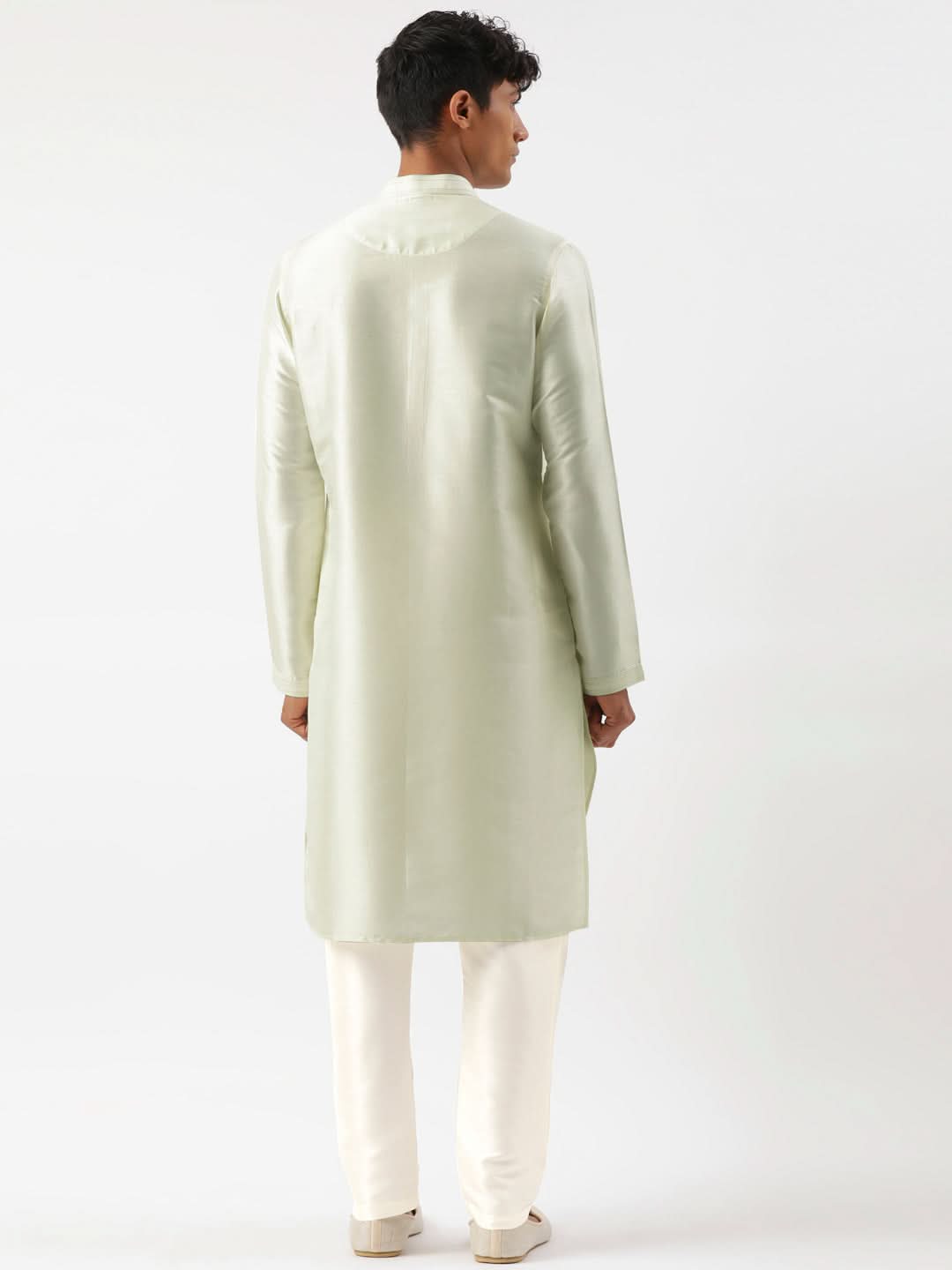 Light Green Embroidered Kurta Set