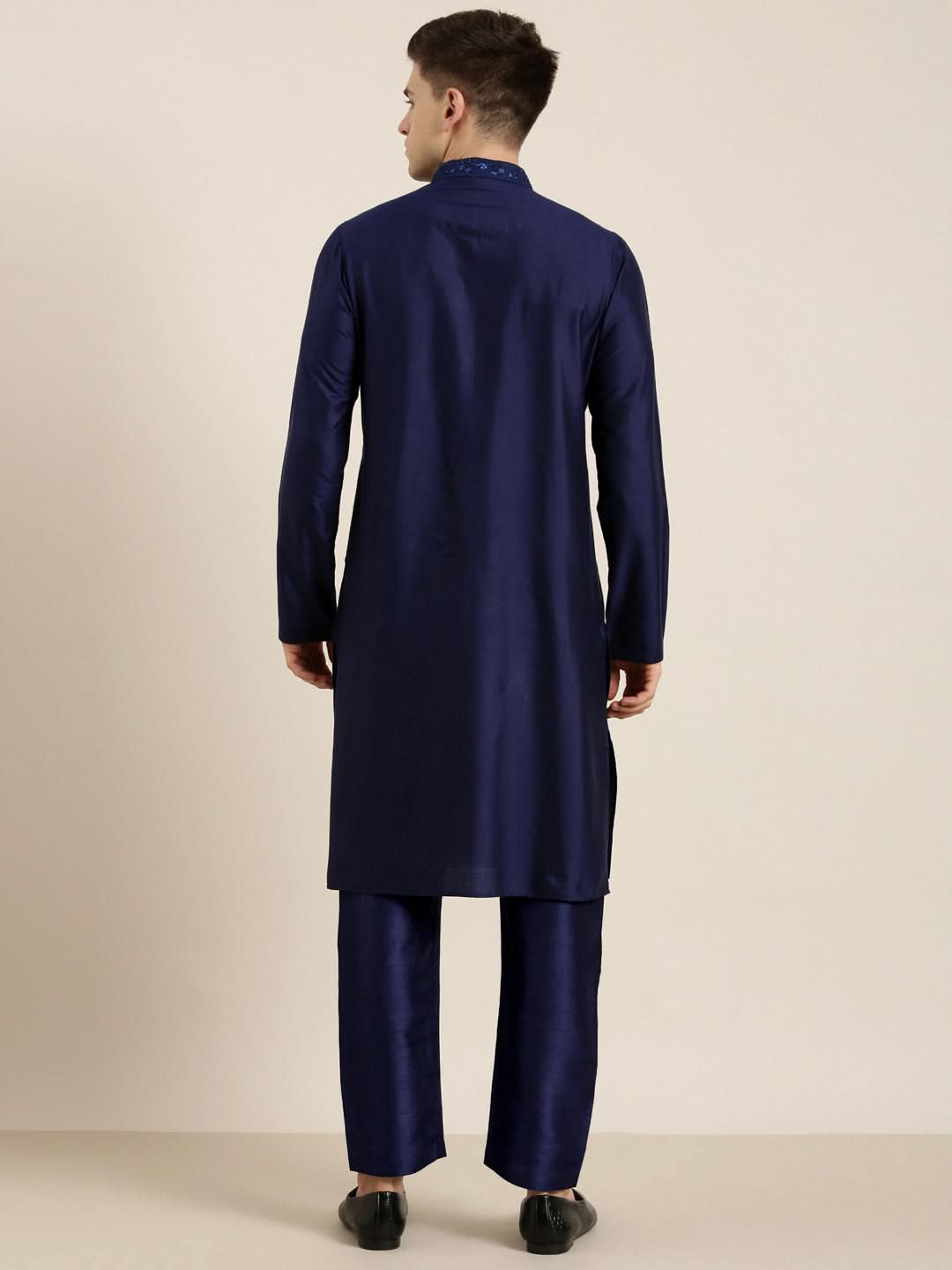 Navy Dori Embroidered Kurta Set