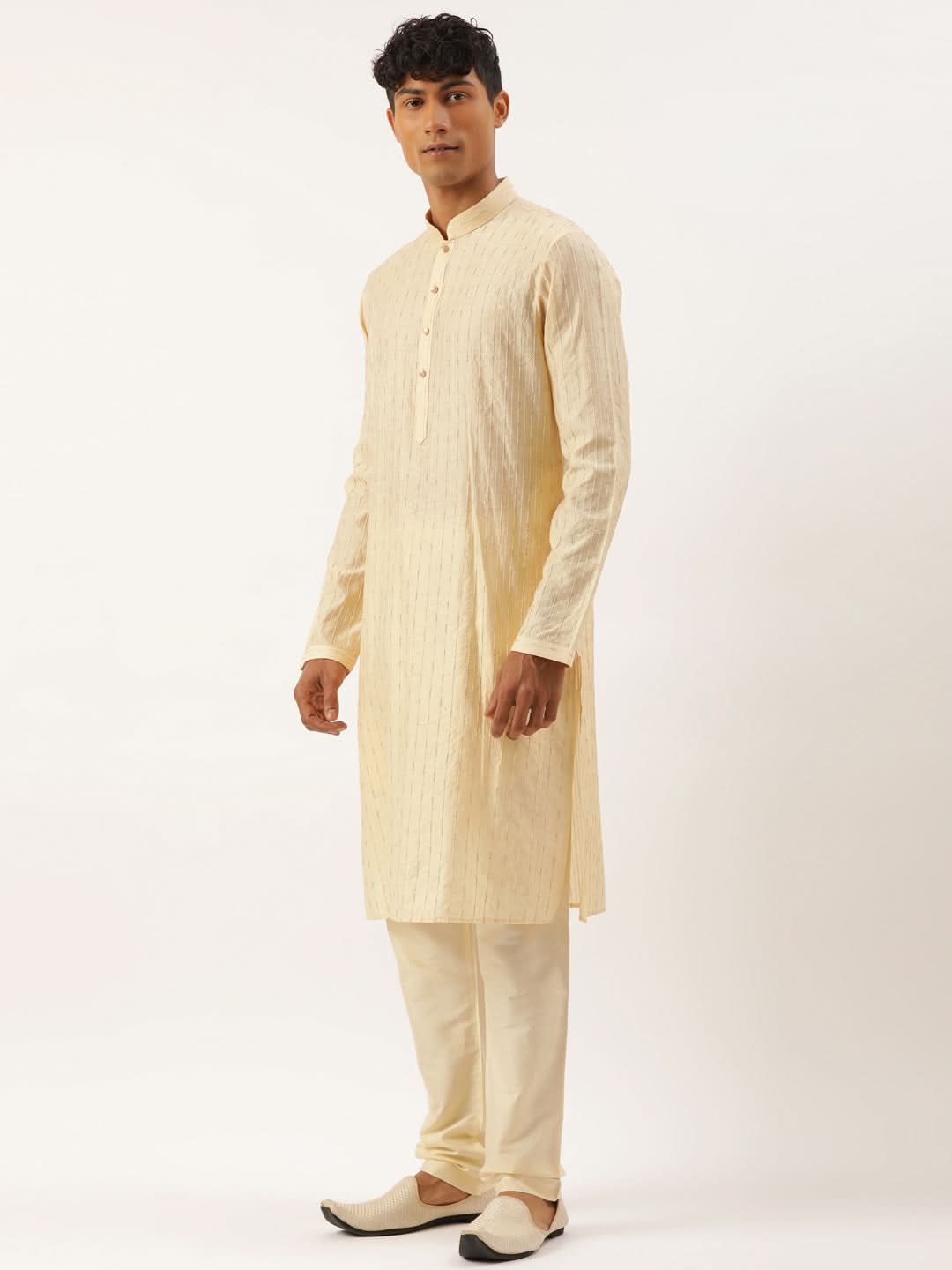 Yellow Embroidered Kurta Set