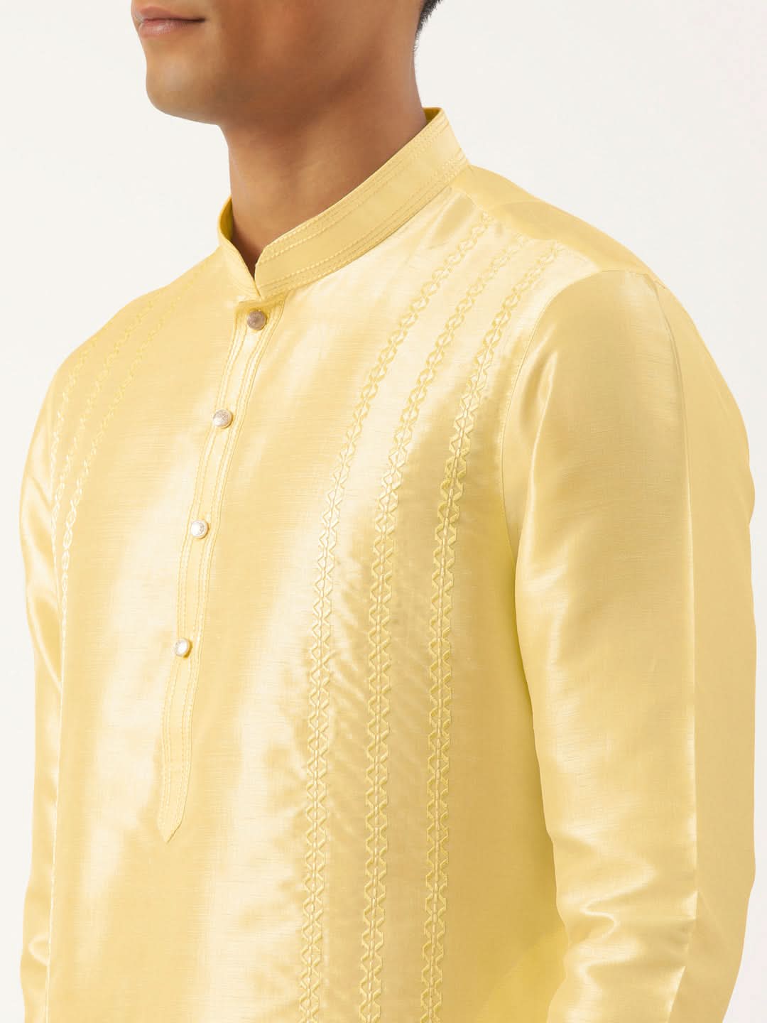 Yellow Embroidered Kurta Set