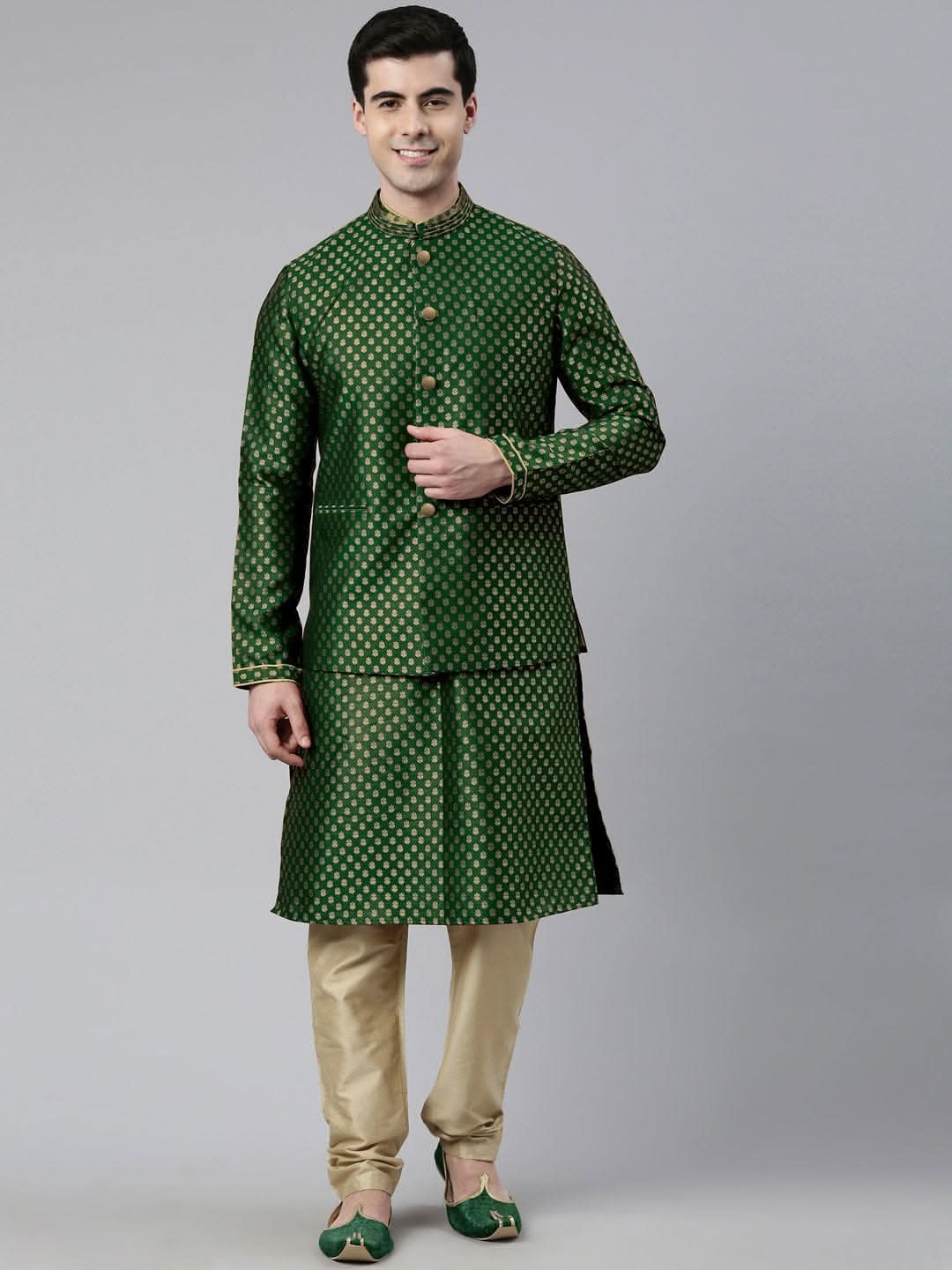 Green Brocade Jacket