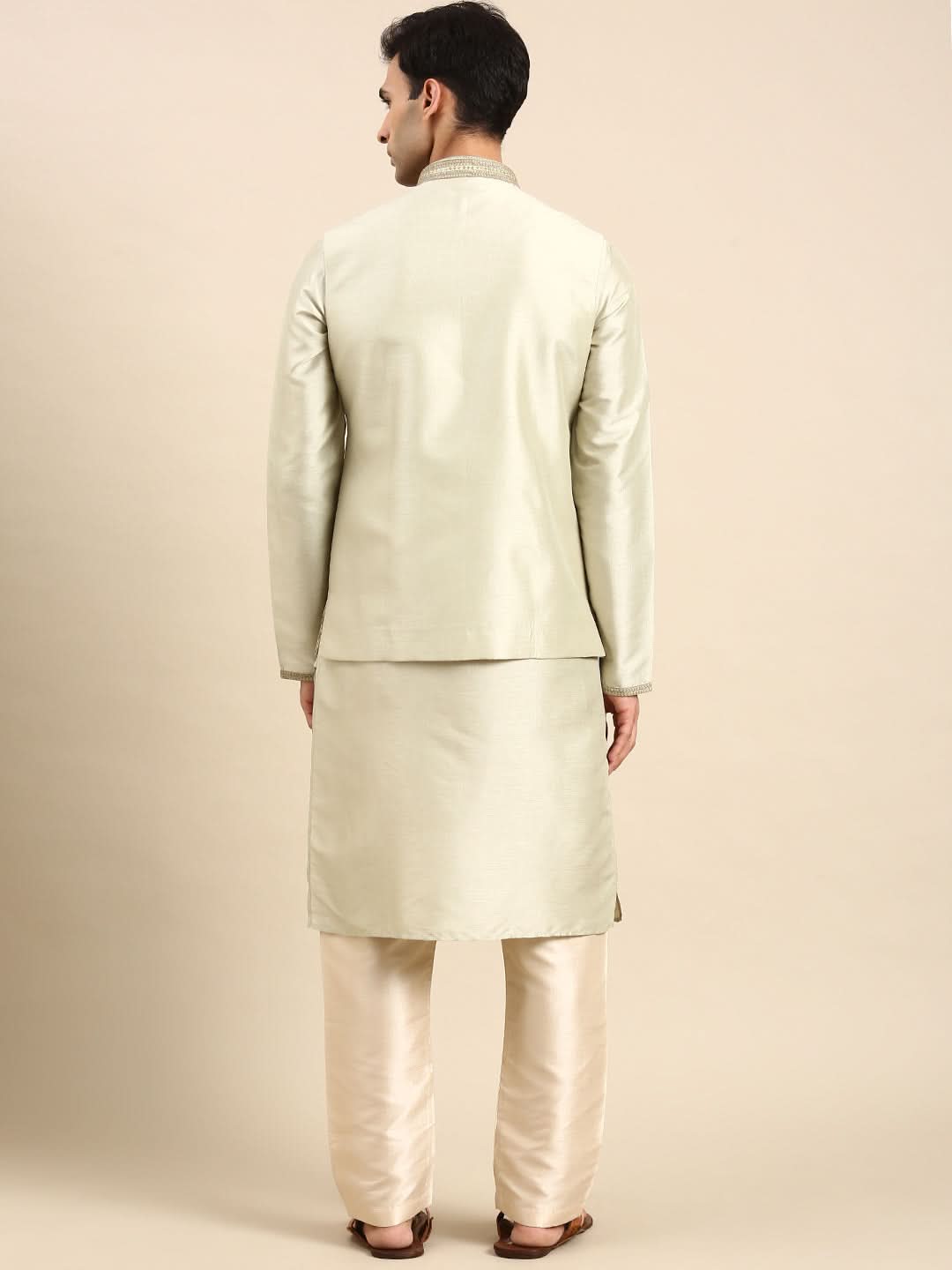 Olive Green Dori Embroidery Jacket
