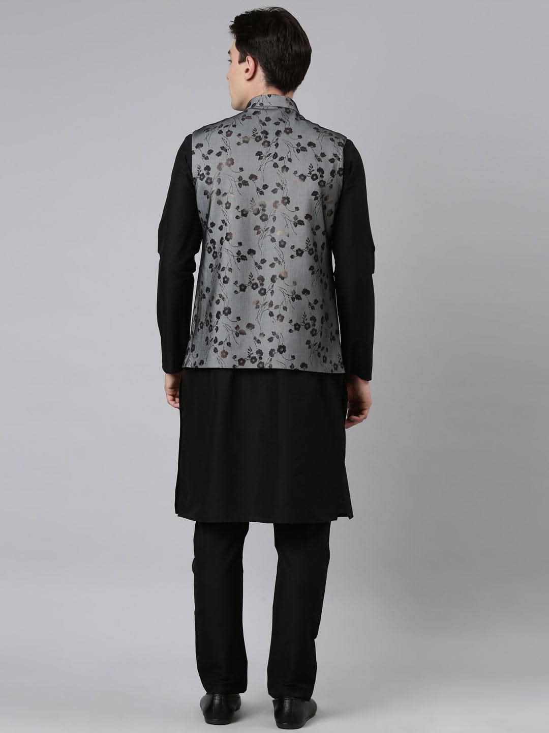 Black Net Printed Jacket