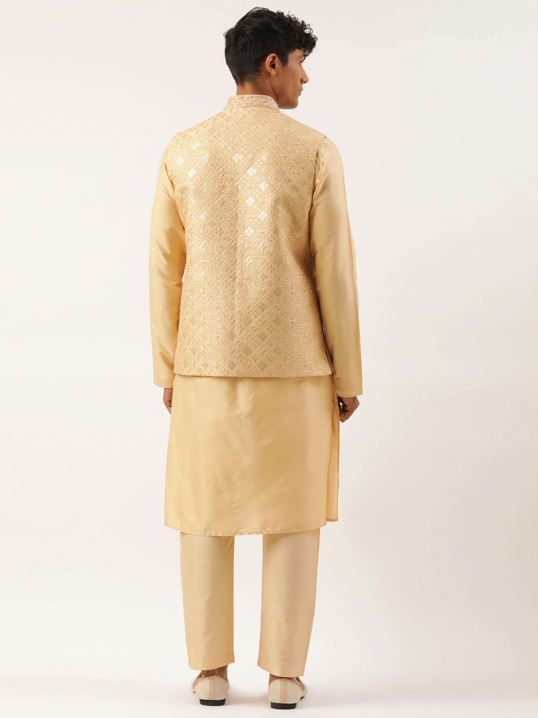 Beige Embroidered jacket