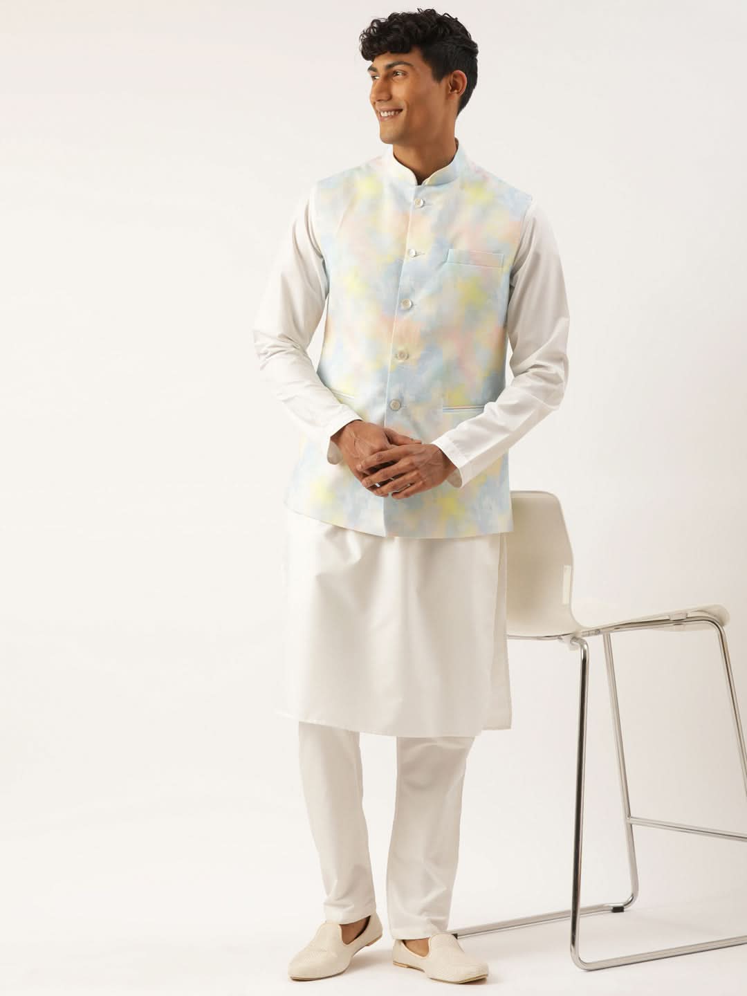 Multicolor Tiedye Cotton Jacket