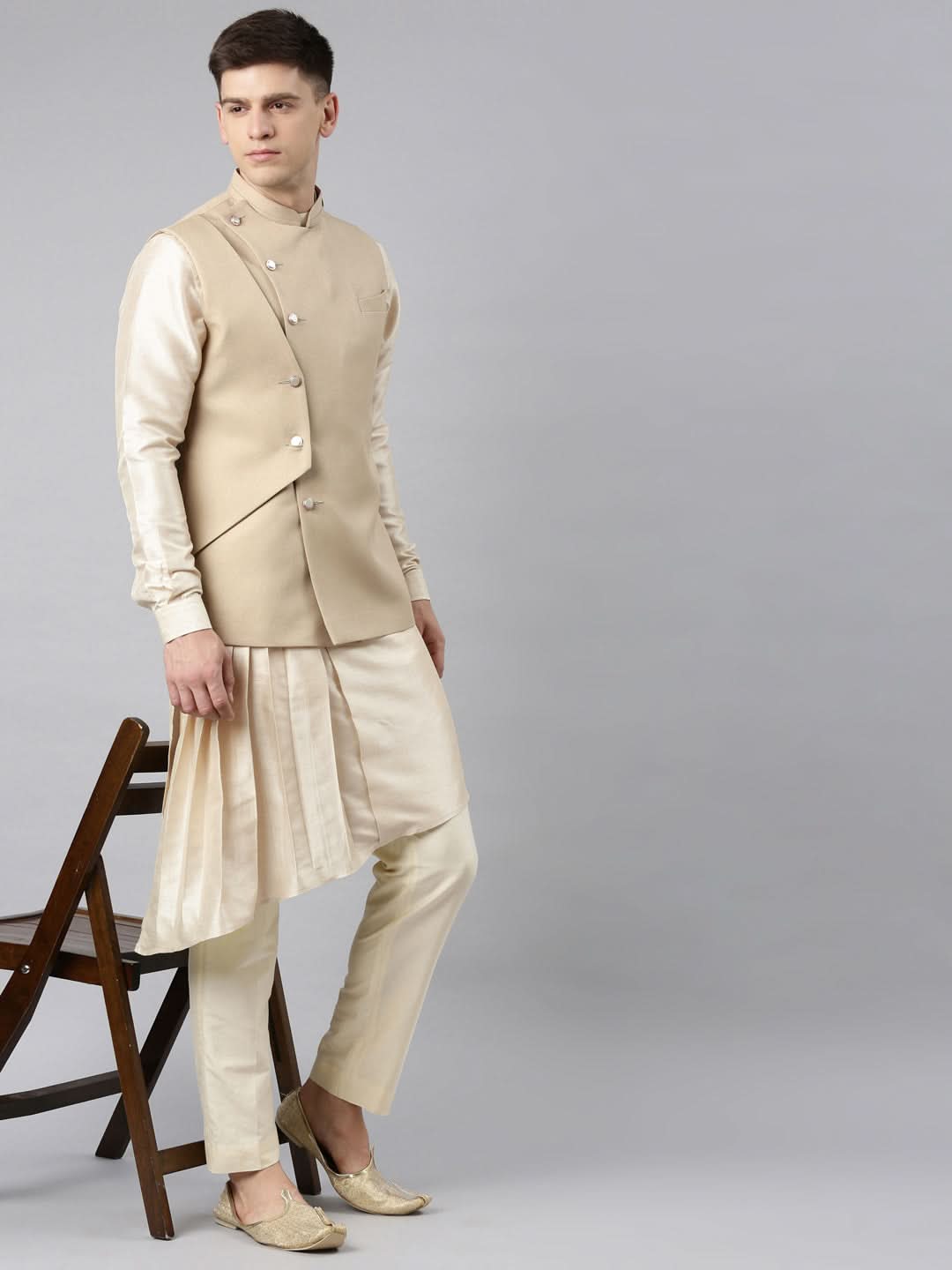 Beige Waistcoat Jacket