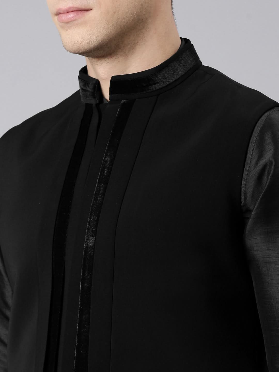 Black Pleated Jacket