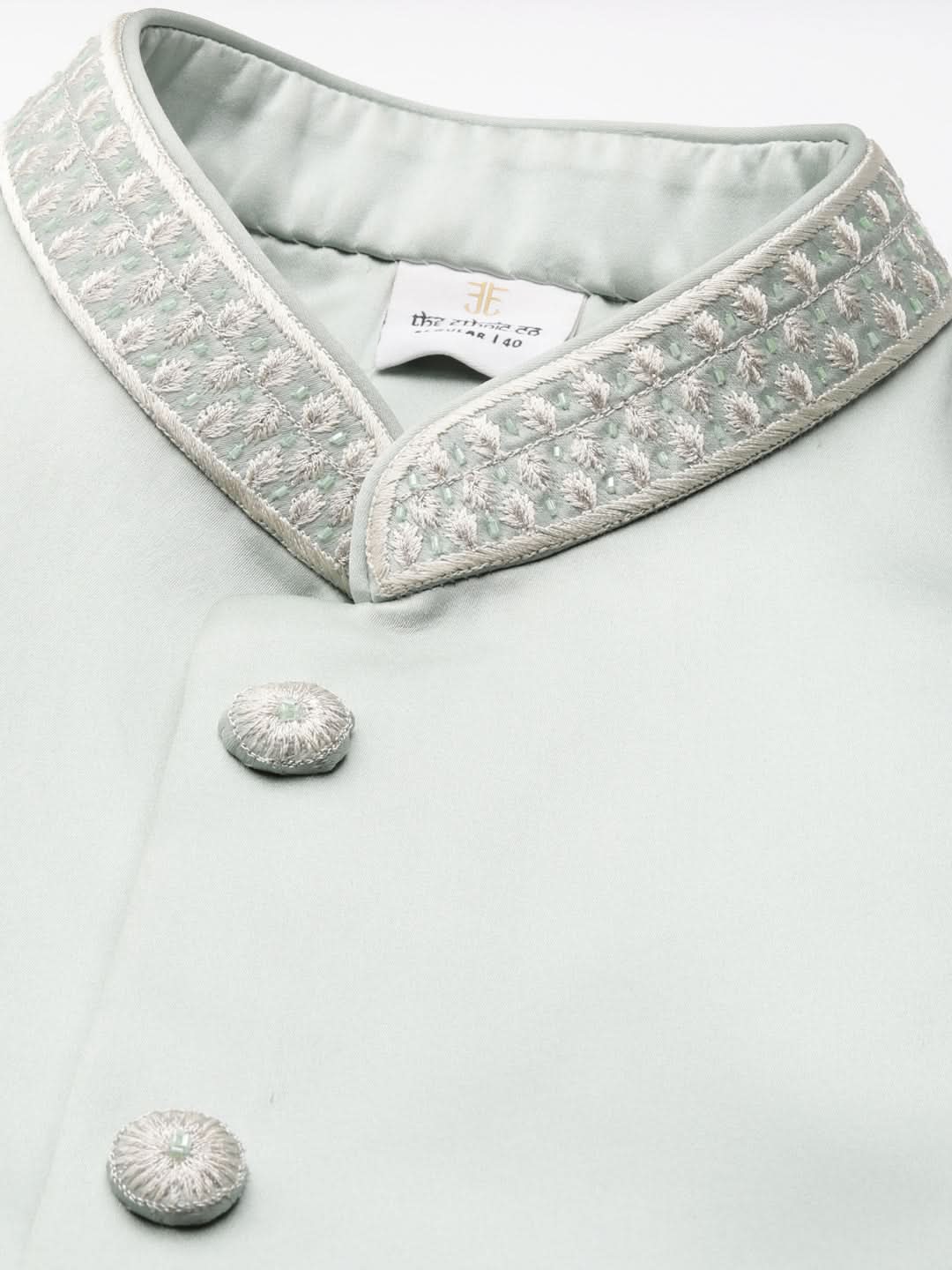 Light Green Layered  Indowestern