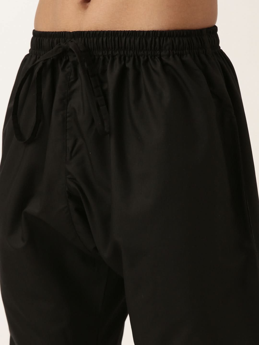 Navy Jacquard  Black Booti Chanderi Silk kurta set