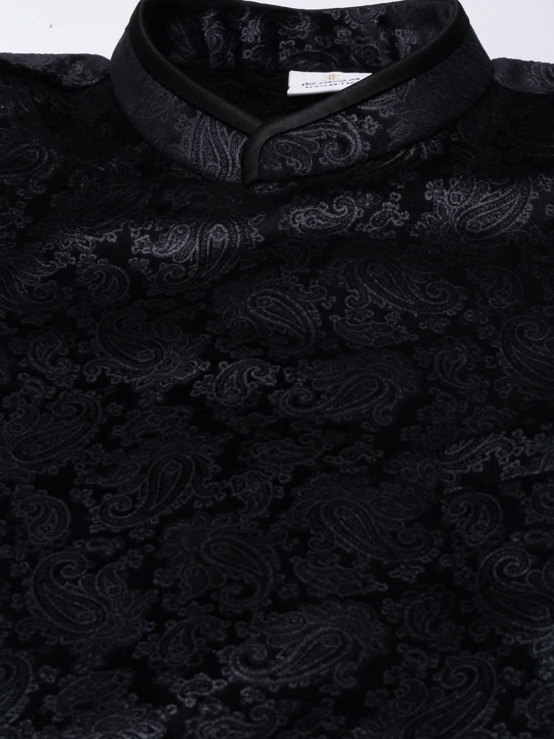 Black Paisley Velvet  Indo Set