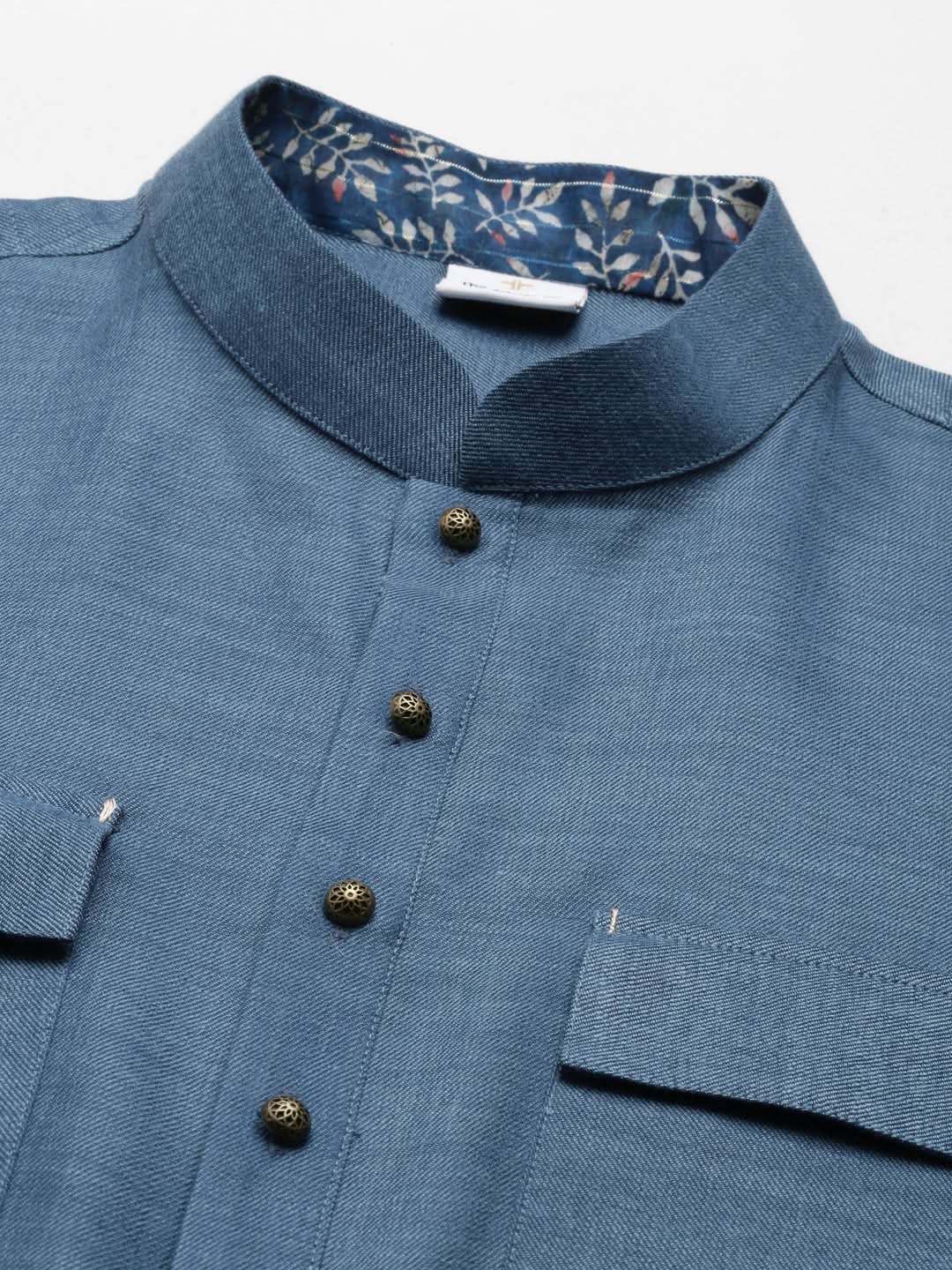 Denim Blue Pathani Kurta Set