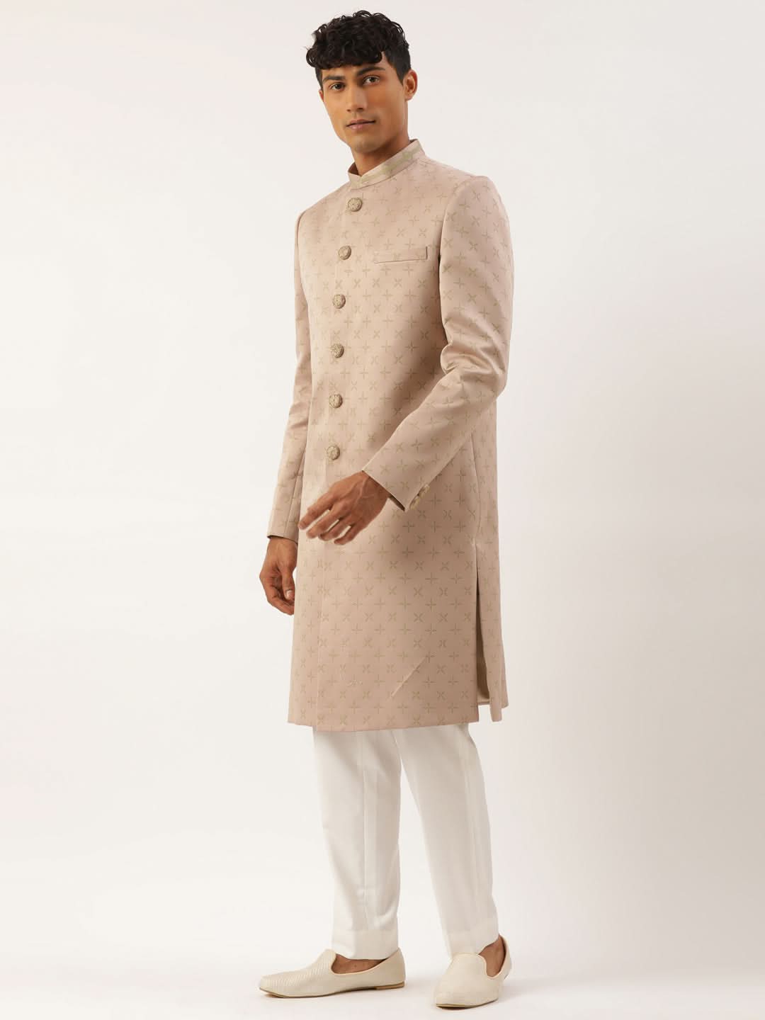 Dry Rose Achkan Set