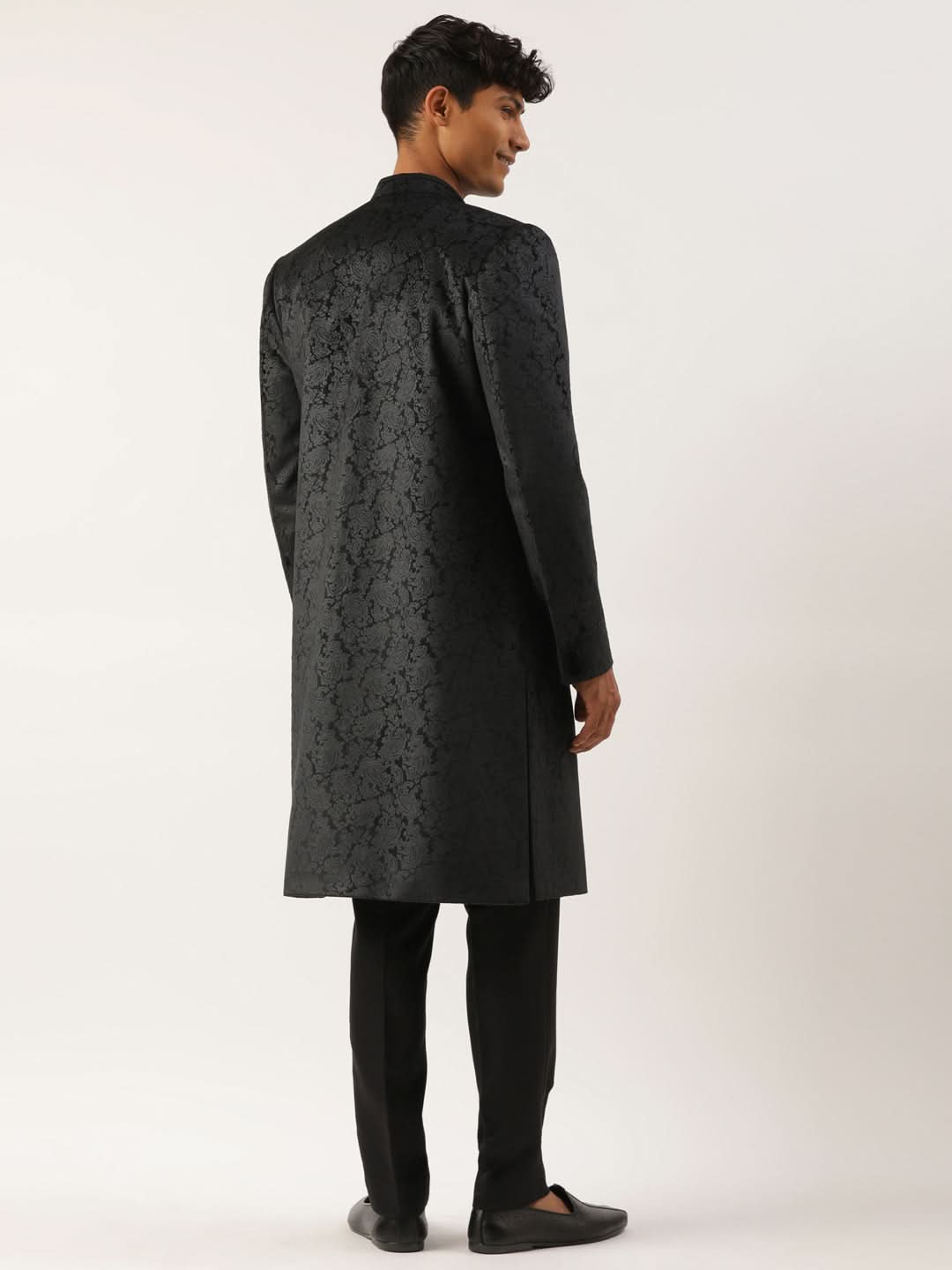 Black Paisley Velvet  Indo Set