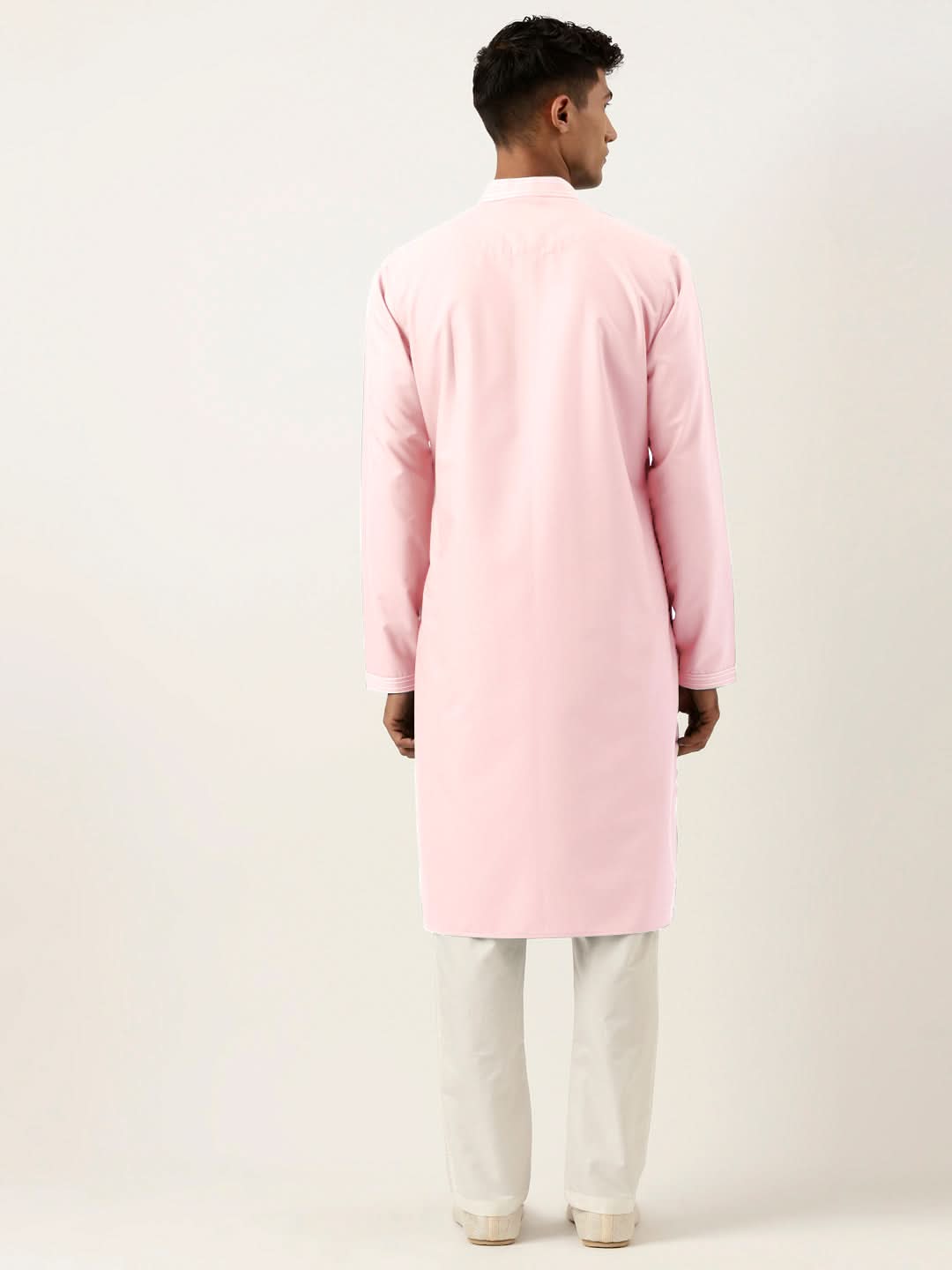 Light Pink  Cotton Kurta Set