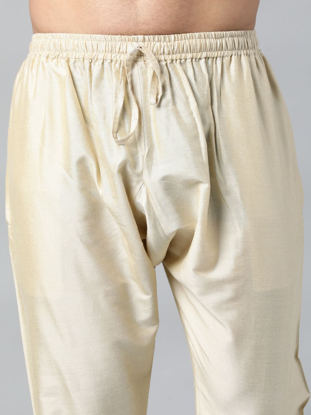 GOLD COTTON SILK PAJAMA