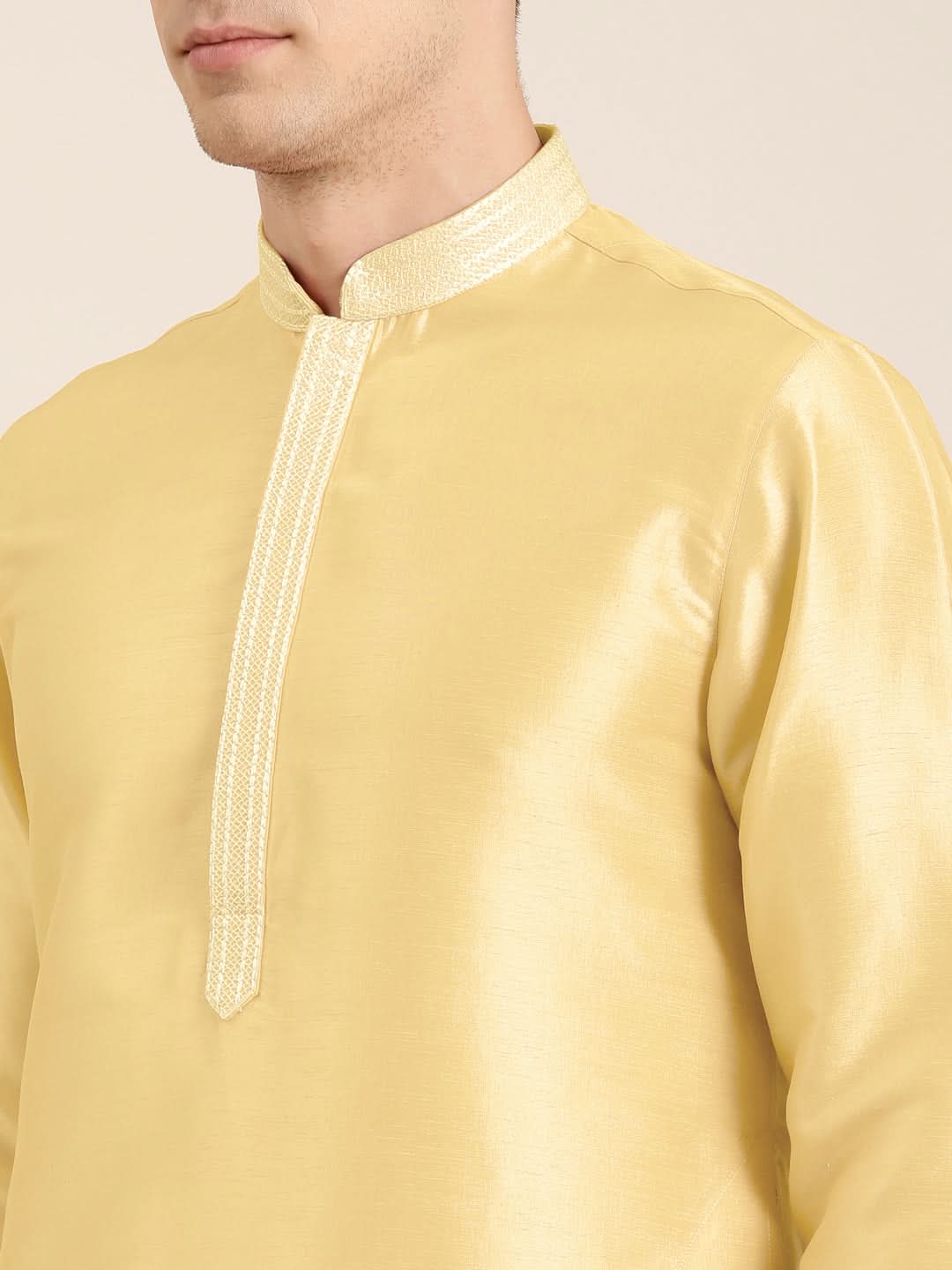 Yellow Embroidered Kurta Set
