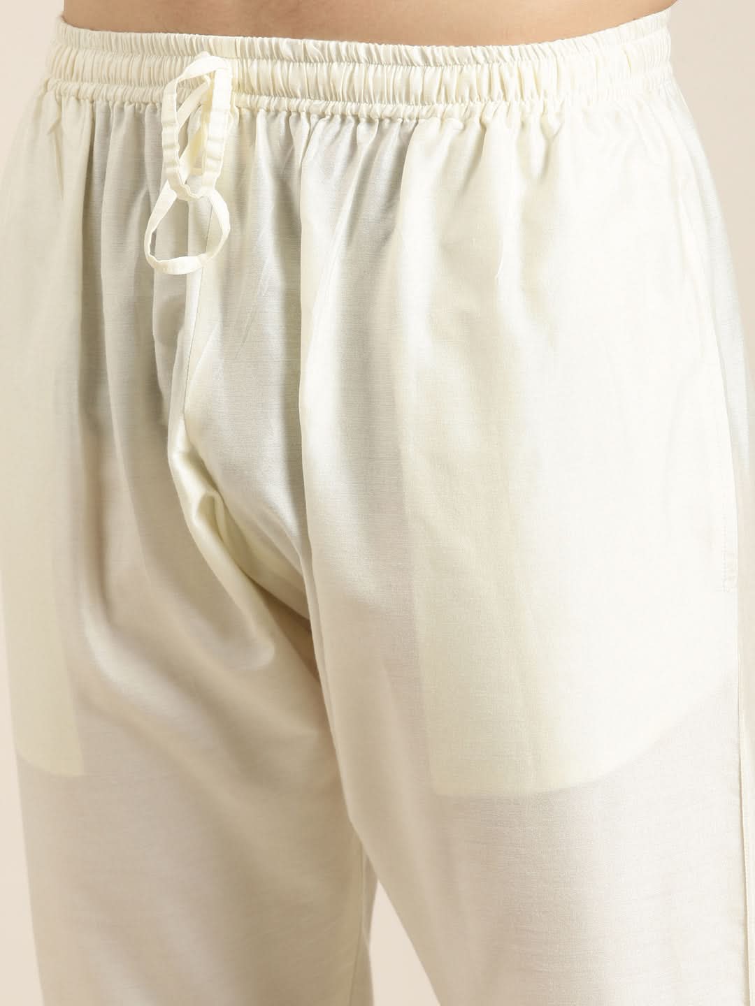 Denim Blue cotton Dori Embroidered Kurta