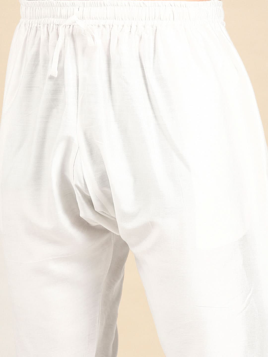 Cream Twill Weave Cotton Kurta  Set