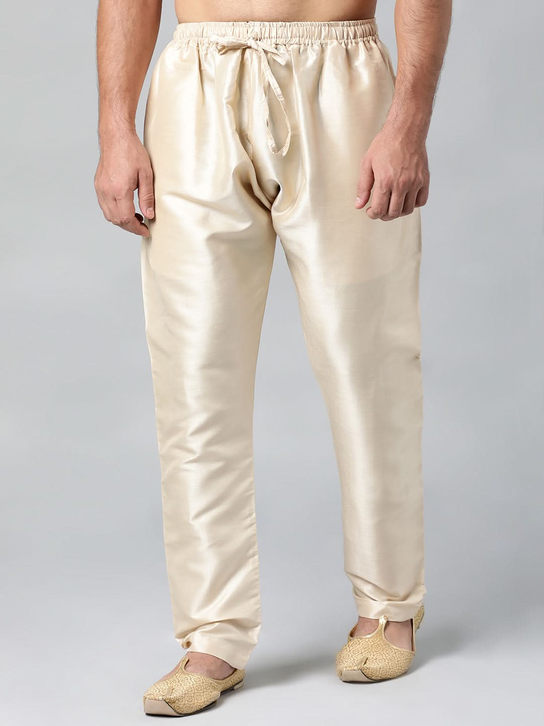 BEIGE COTTON SILK PAJAMA