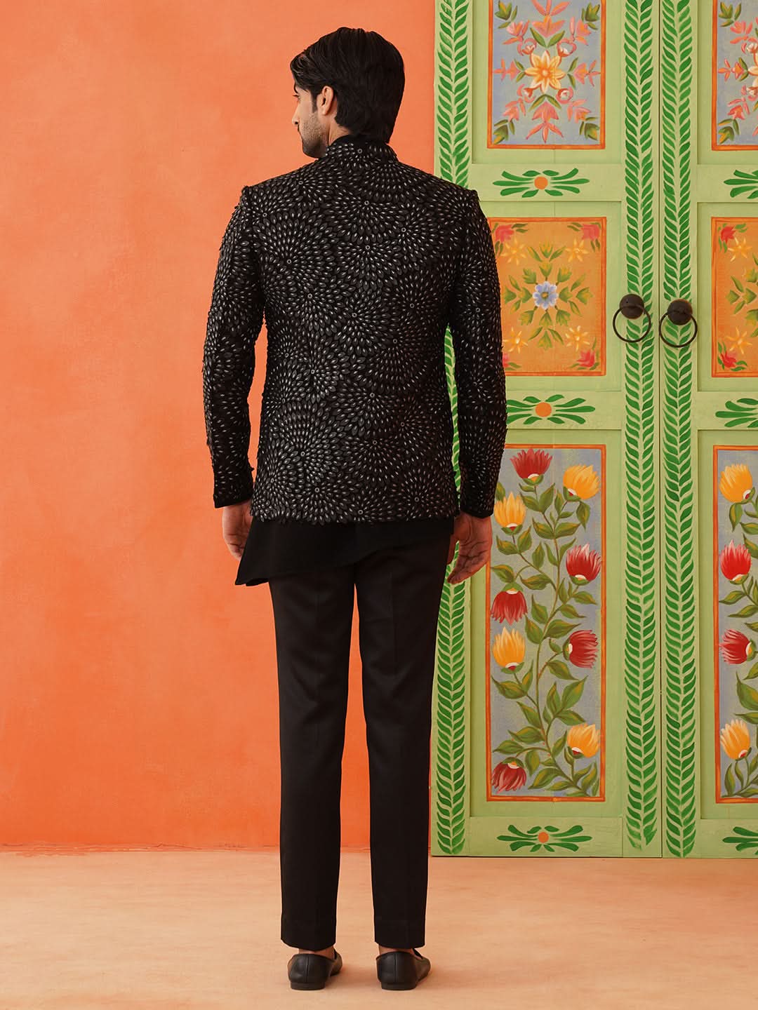 Mohit Hiranandani in Black Bandhgala Suit