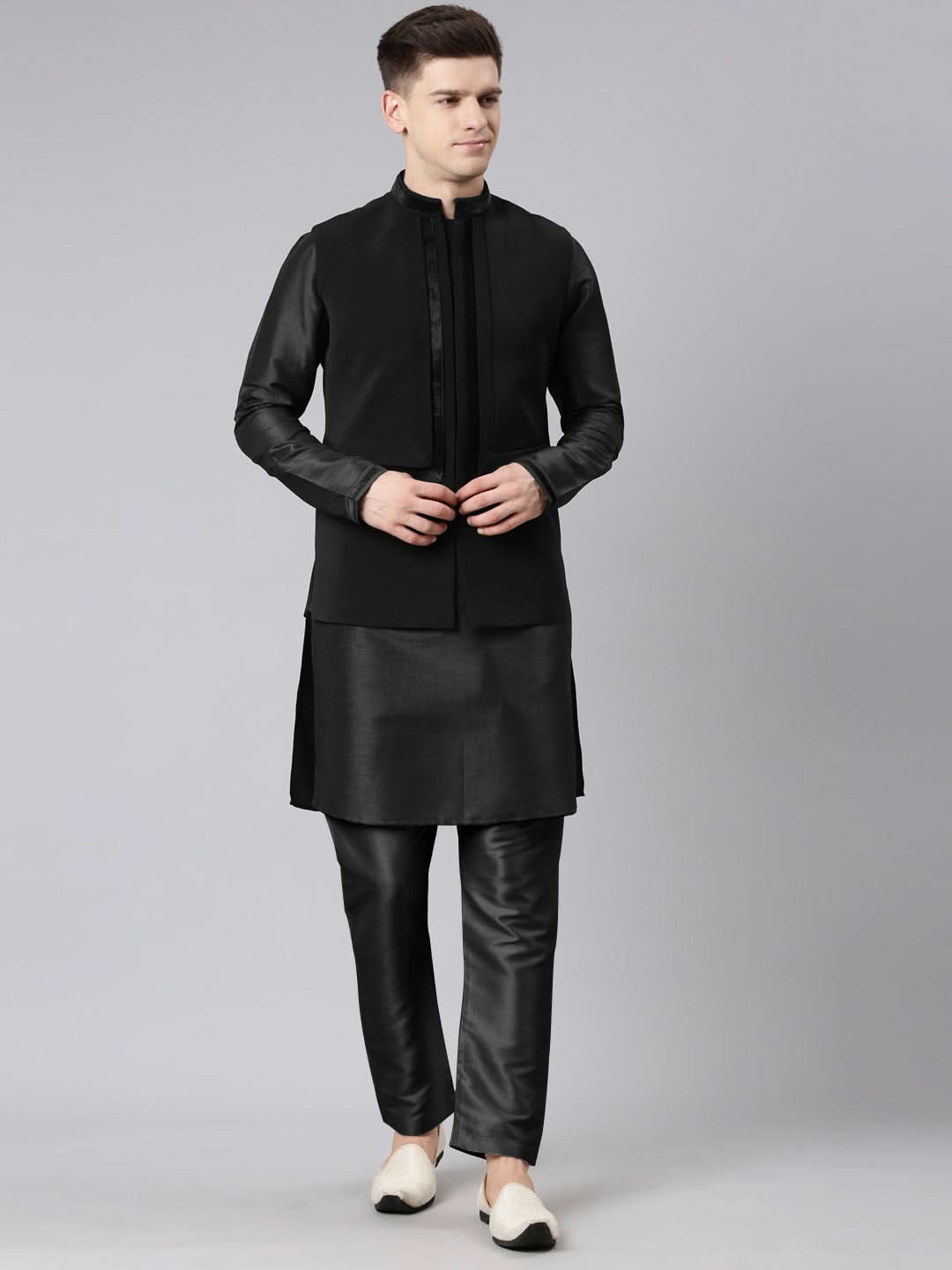 Black Pleated Jacket