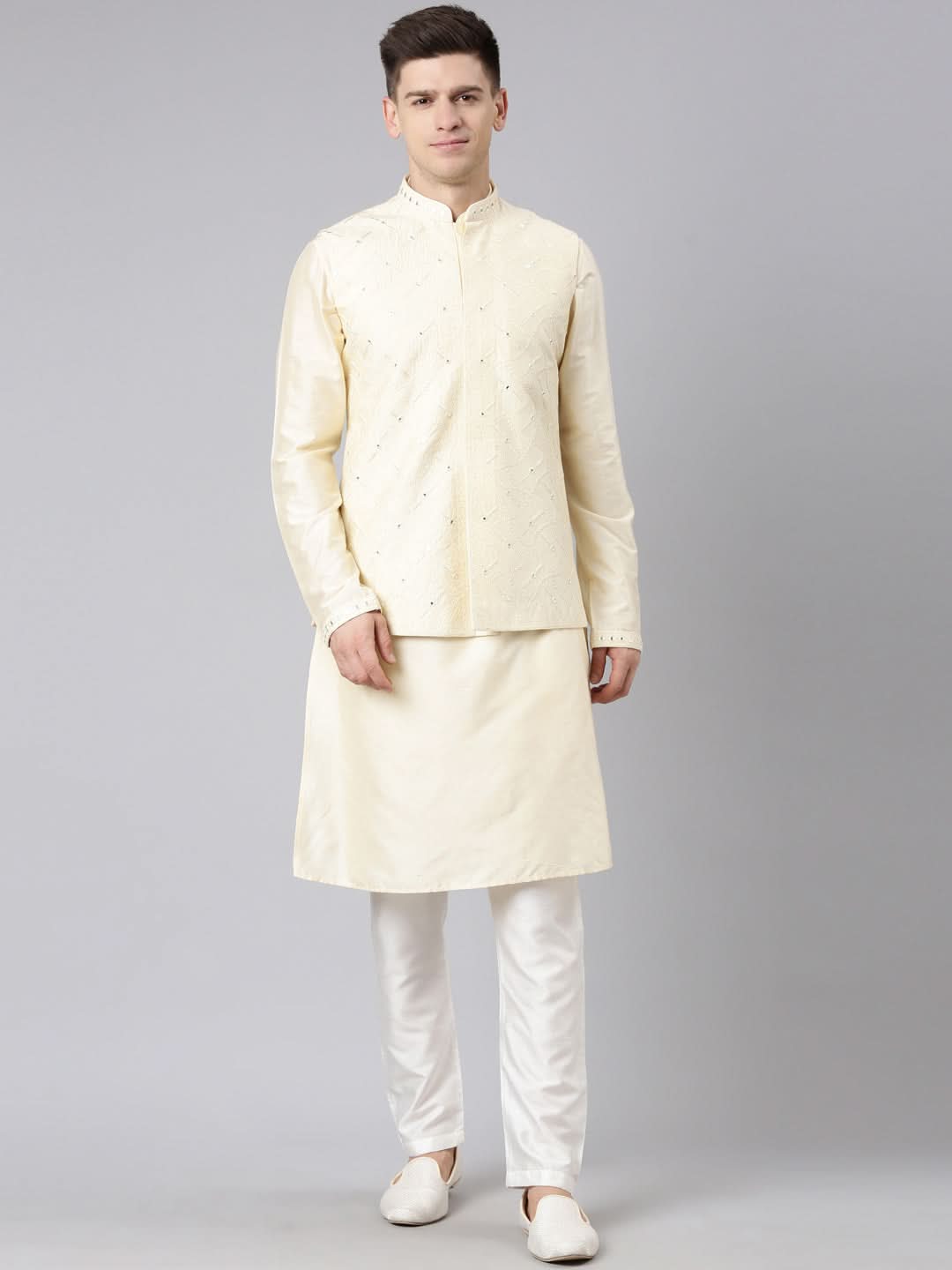 Beige Dori Embroidery Jacket