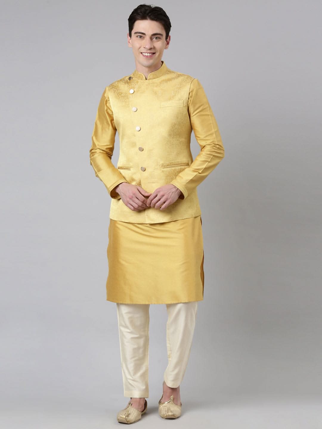 Mustard Jacquard Jacket