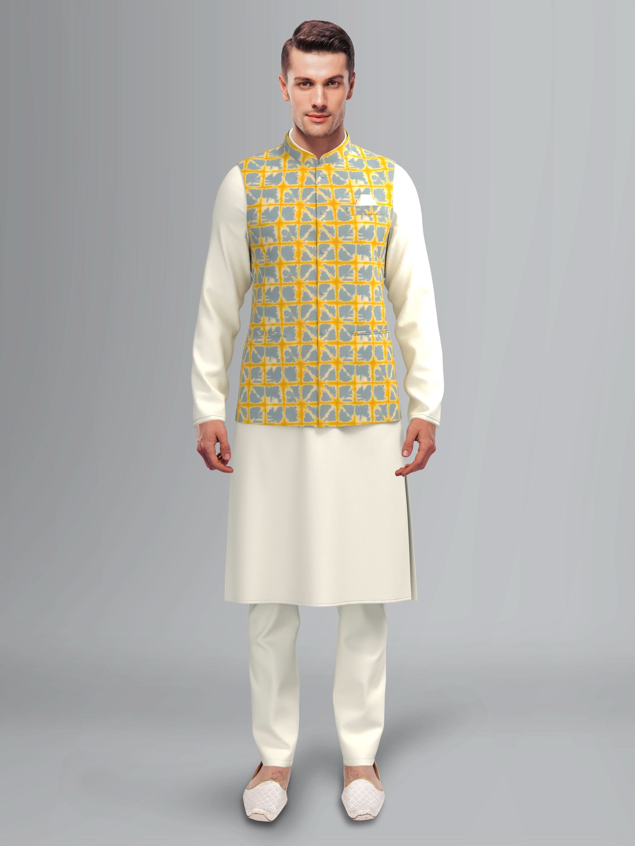 Yellow Grey Tiedye Jacket