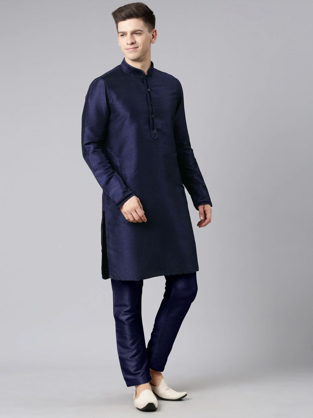 Blue Pleated Jacket