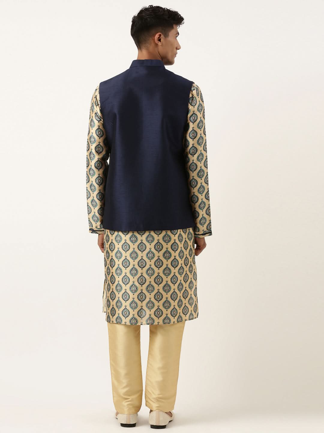 Navy Silk Jacket