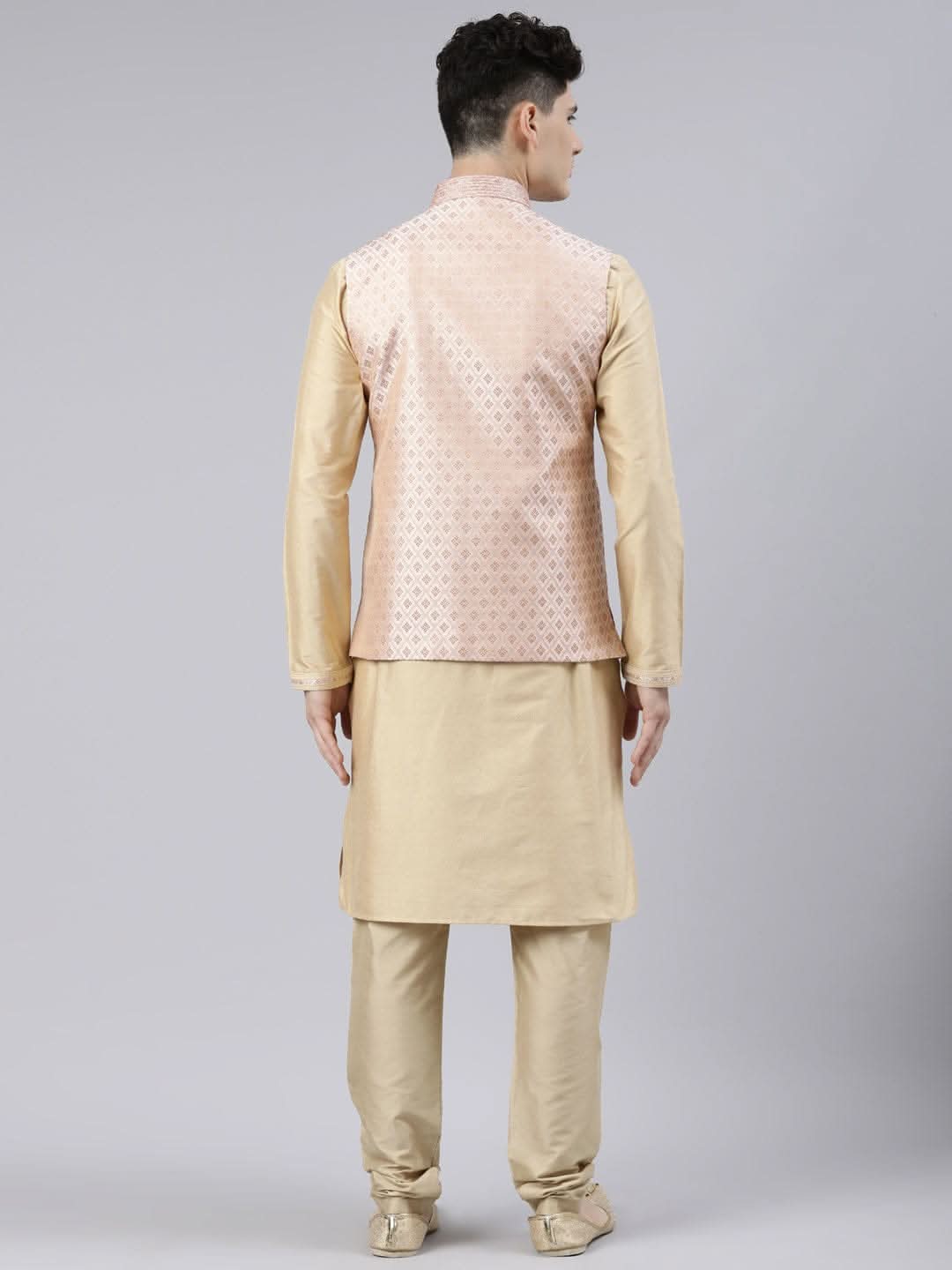 Peach Brocade Jacket