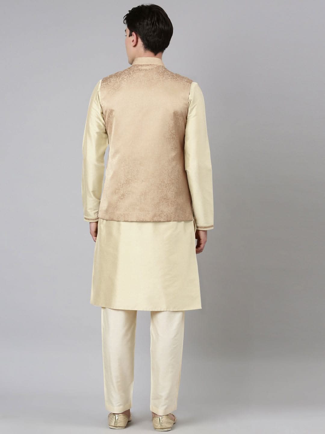 Beige Jacquard Jacket