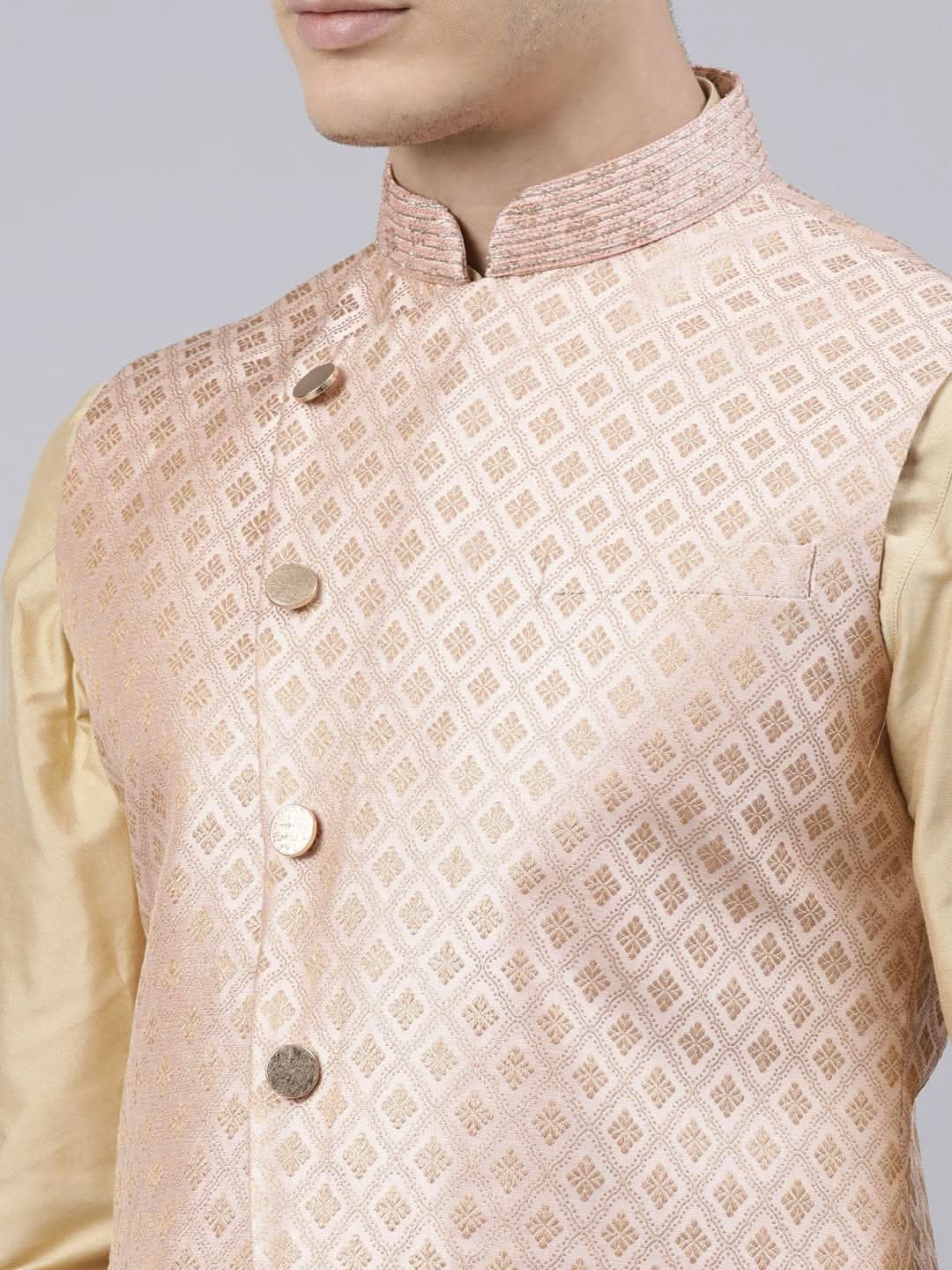 Peach Brocade Jacket